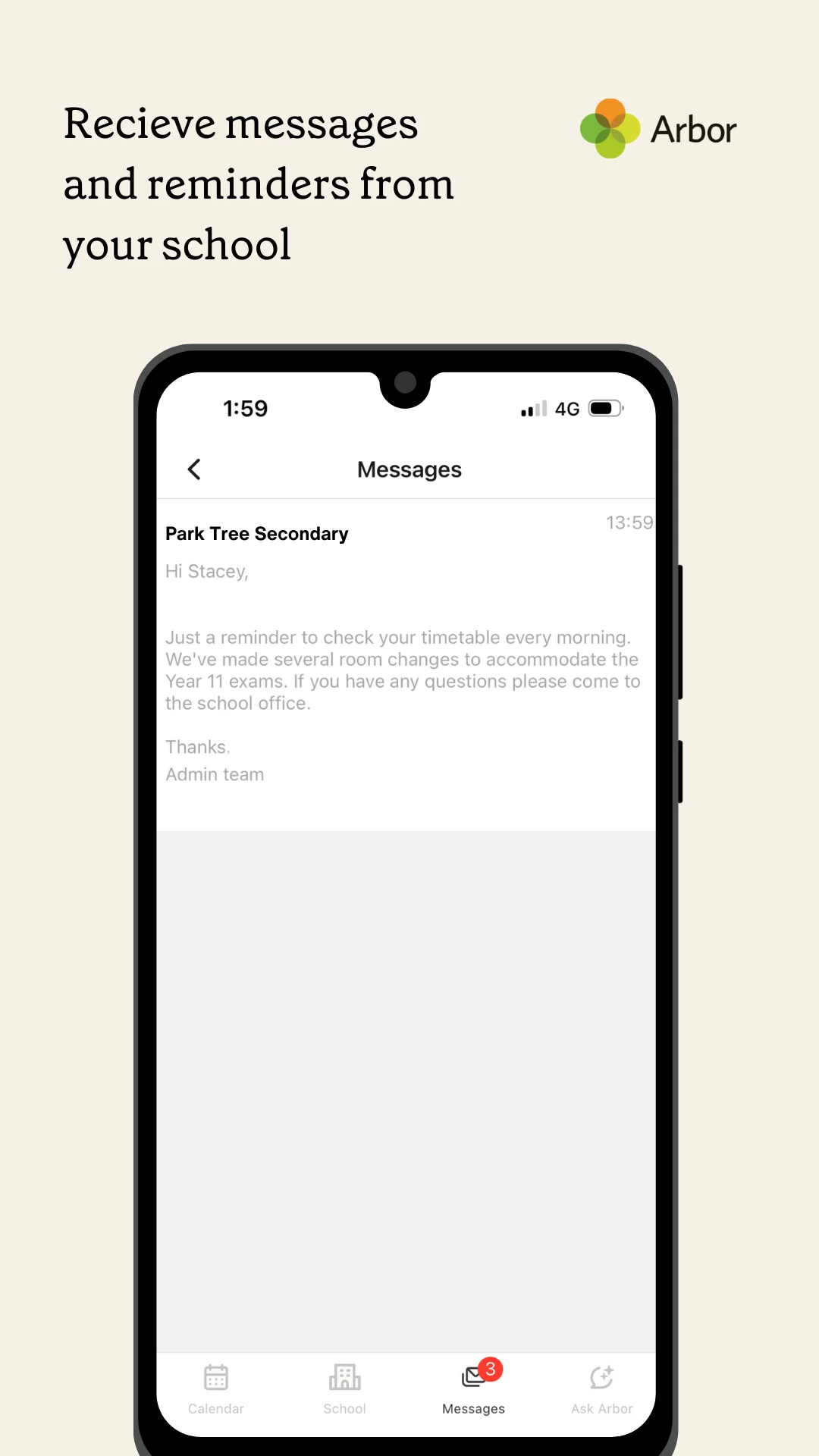 Arbor Student App screenshot