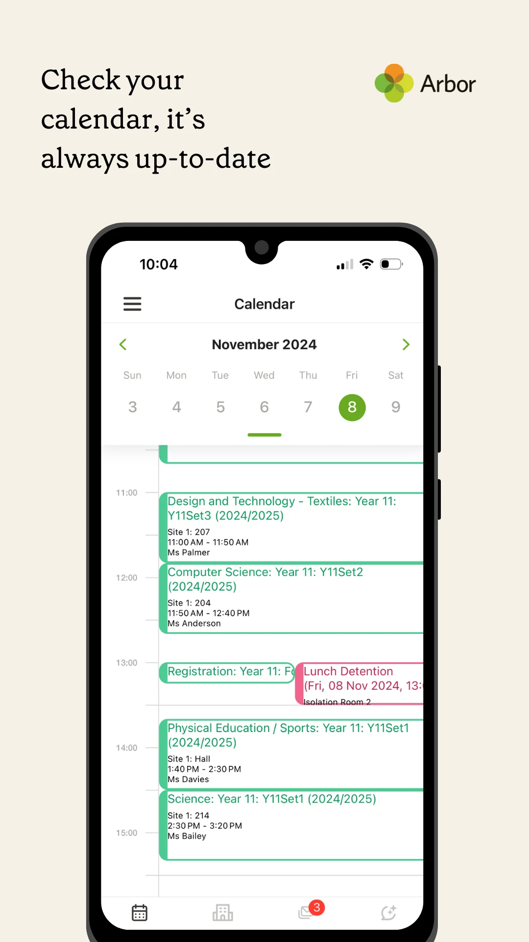 Arbor Student App screenshot