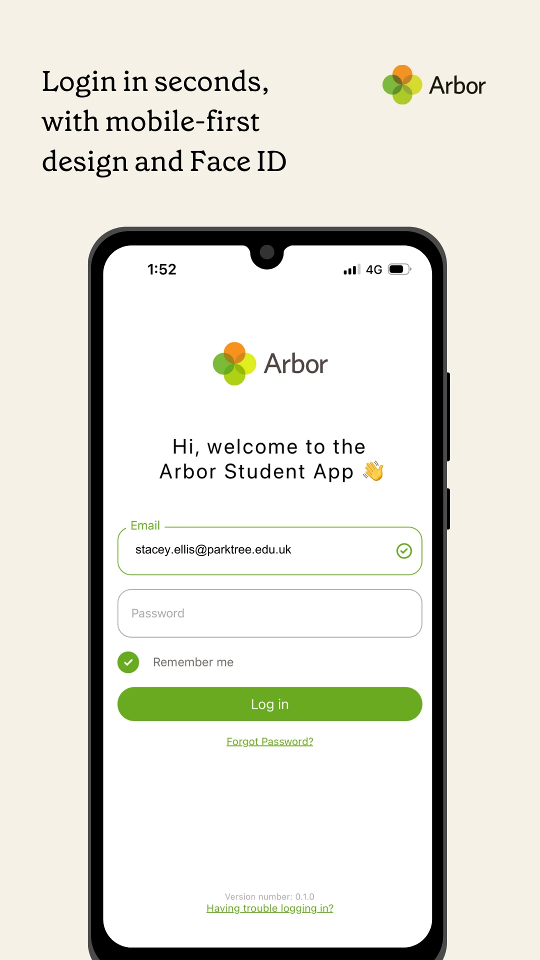 Arbor Student App screenshot